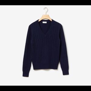 Brand new Lacoste vneck sweater